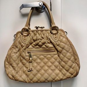 Marc Jacobs Beige Quilted Leather Handbag